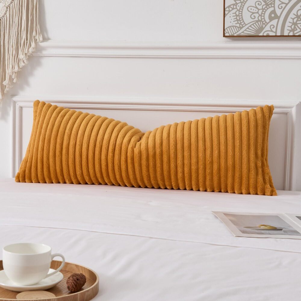 2570 UGASA Long Lumbar Throw Pillow Cover 14x36 Inch Set of 1 Super Soft